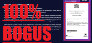 Cryptic max LTD bogus reg