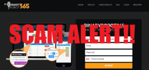 Binary Robot 365 scam alert