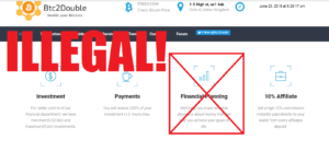 BTC2Double Scam