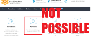 BTC2Double Scam