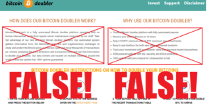 Bitcoin Doubler Scam Alert