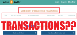 Bitcoin Doubler Scam Alert