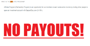 Deposit Day Scam