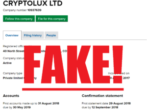 CryptoLux Scam