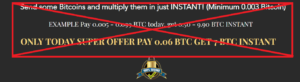 Bitcoin generator alert