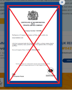 Solid Mining LTD Alert