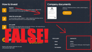 BTC Rainfall Scam Alert