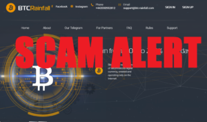 BTC Rainfall Scam Alert