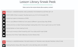 Income Mentor Box Day Trading Academy