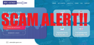 BTC Goals Scam Alert