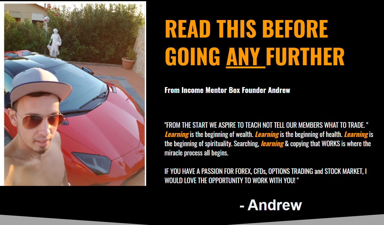 Income Mentor Box + Free FX Signals