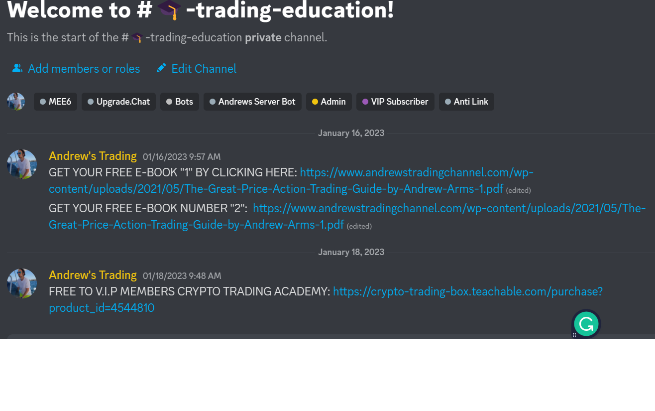 Crypto Trading Box Discord